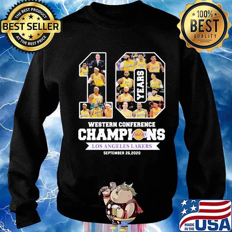 10 years western conference los angeles lakers champions s Sweater