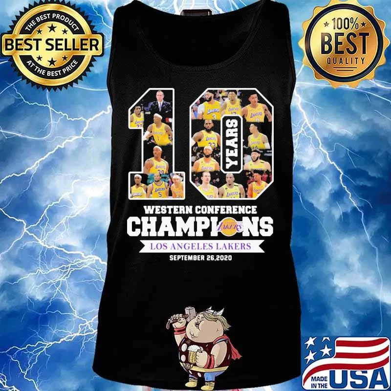 10 years western conference los angeles lakers champions s Tank top
