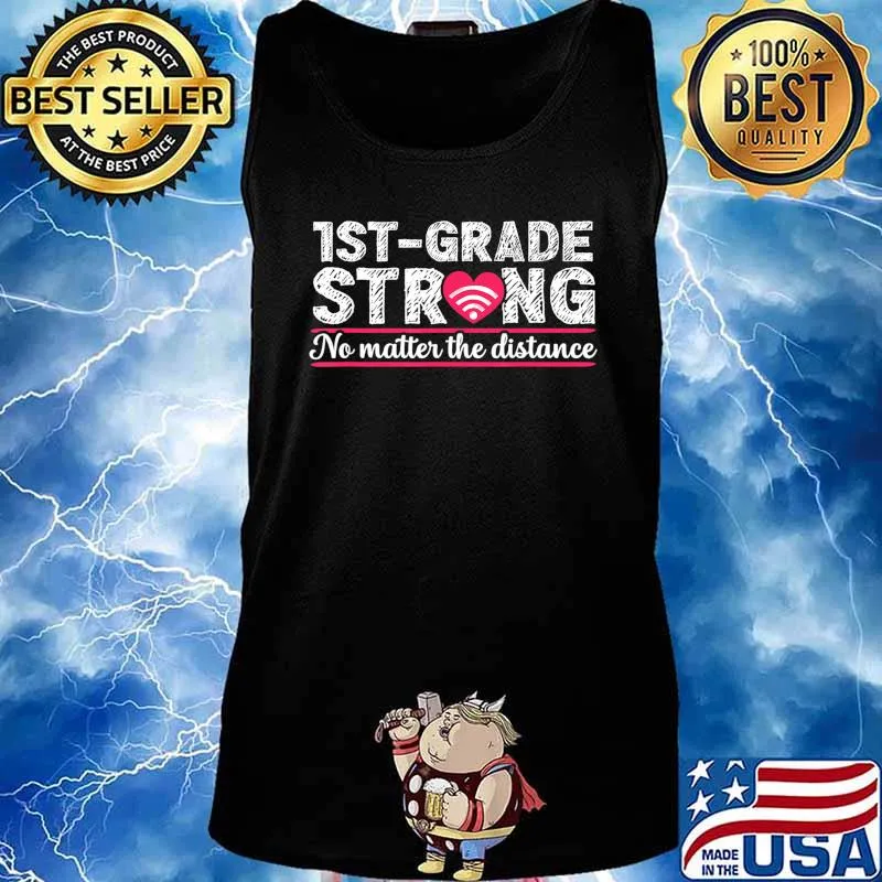 1st Grade Crew Virtual Teaching Learning Gift for Teacher T-Shirt Tank top