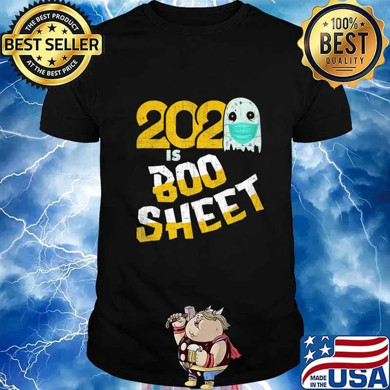 2020 Boo Sheet for Women Men - Ghost in Mask Halloween T-Shirt