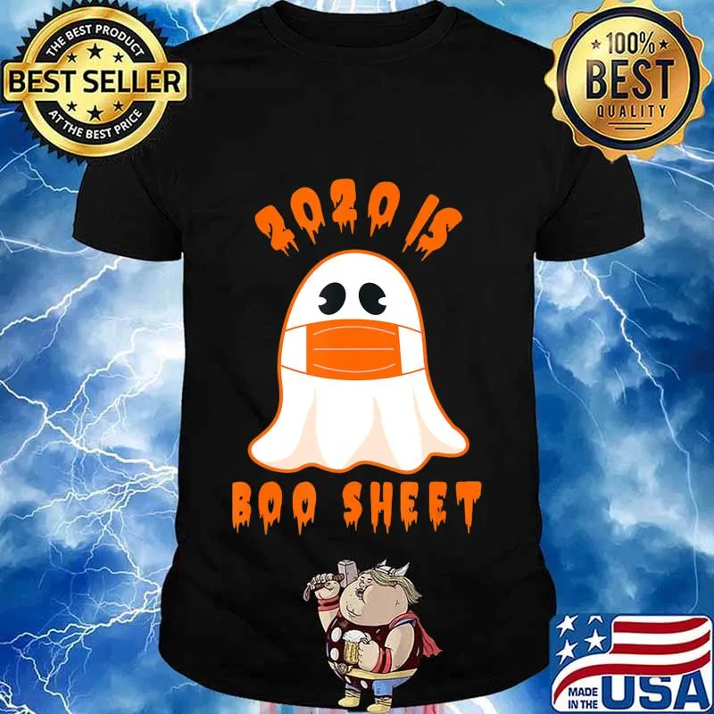 2020 Boo Sheet Funny Halloween Ghost Costume Men Women Gift T-Shirt