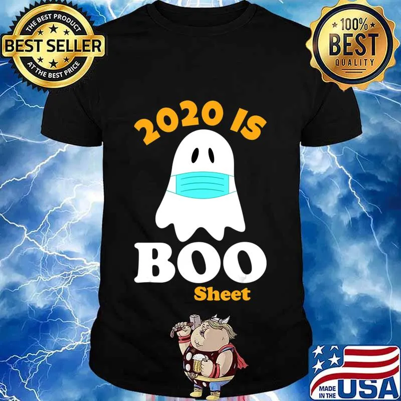 2020 Boo Sheet Shirt - Ghost in Mask Halloween 6 feet away T-Shirt
