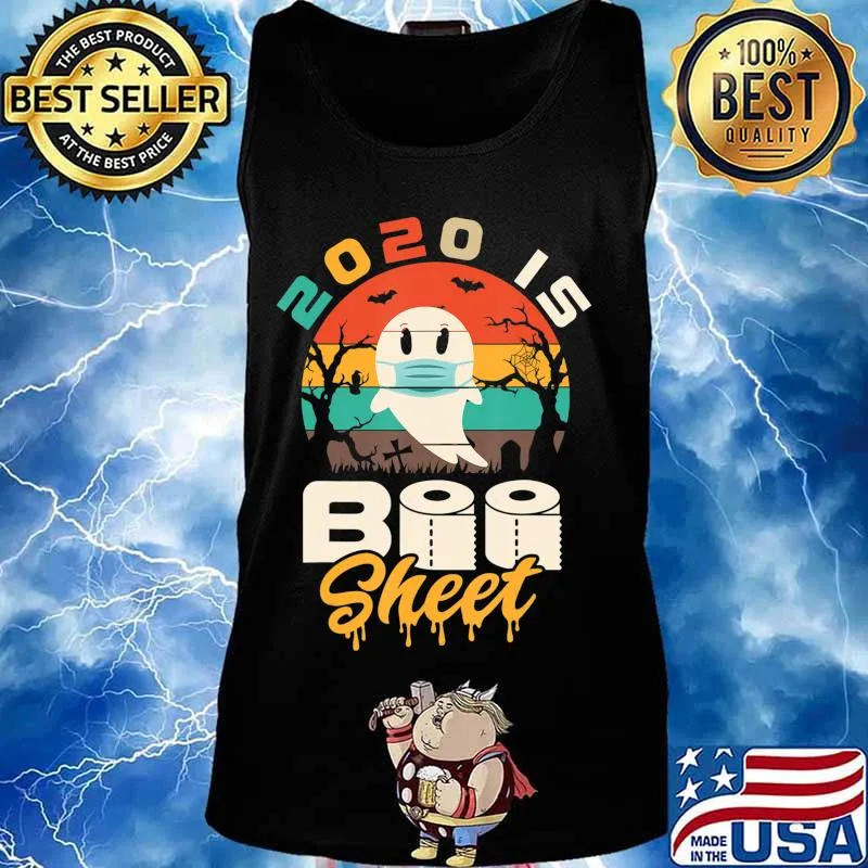 2020 is Boo Sheet Shirt Women Men Halloween Ghost in Mask T-Shirt Tank top