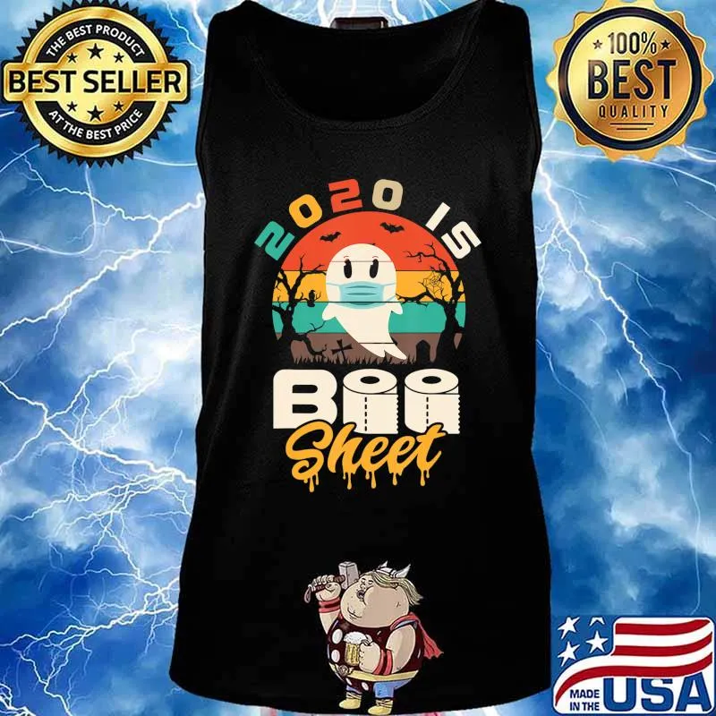 2020 is Boo Sheet Shirt Women Men Halloween Ghost in Mask T-Shirt Tank top