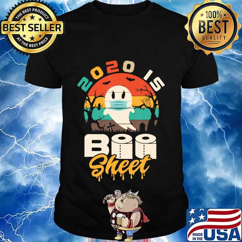 2020 is Boo Sheet Shirt Women Men Halloween Ghost in Mask T-Shirt