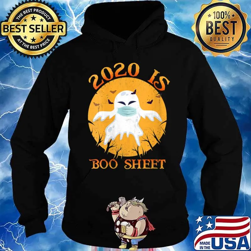 2020 Is Boo Sheet T-Shirt Ghost In Mask Funny Halloween Shirt Hoodie