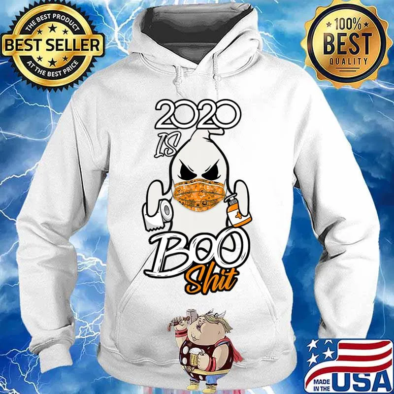 2020 is Boo Sheet T-Shirt Ghost in Mask Halloween T-Shirt Hoodie