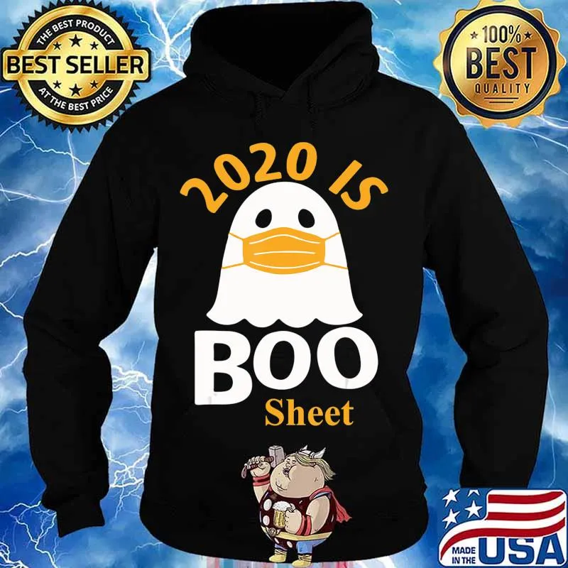 2020 is Boo Sheet T-Shirt Ghost in Mask Halloween T-Shirt Hoodie