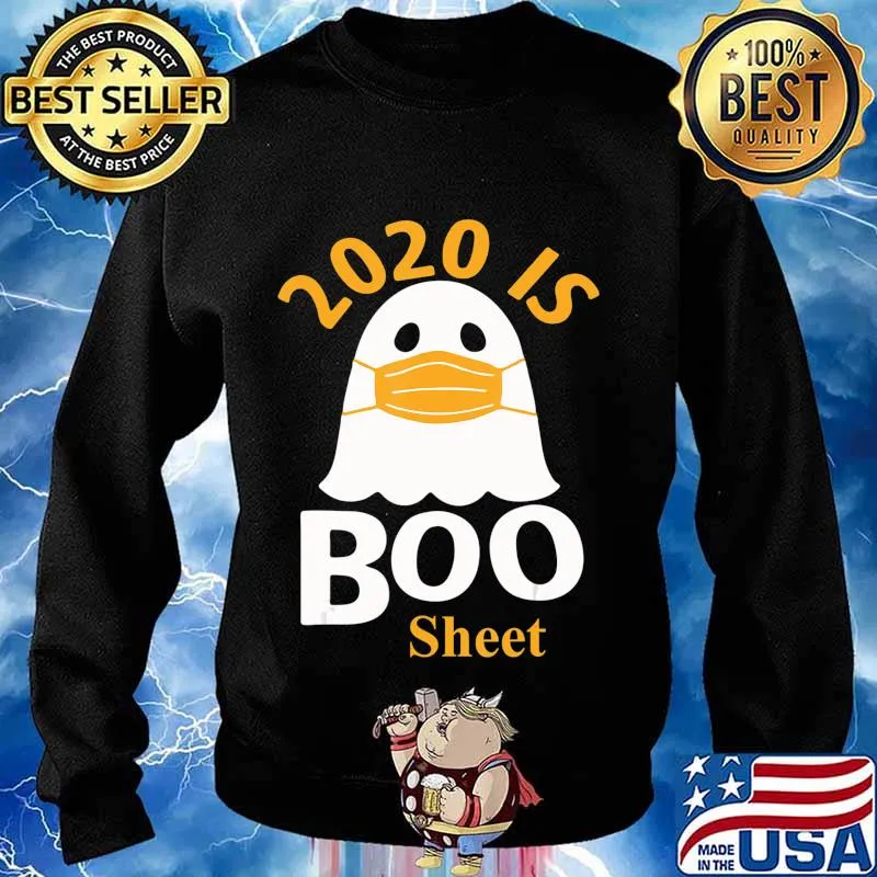 2020 is Boo Sheet T-Shirt Ghost in Mask Halloween T-Shirt Sweater