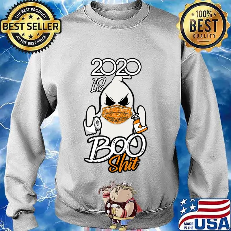 2020 is Boo Sheet T-Shirt Ghost in Mask Halloween T-Shirt Sweater