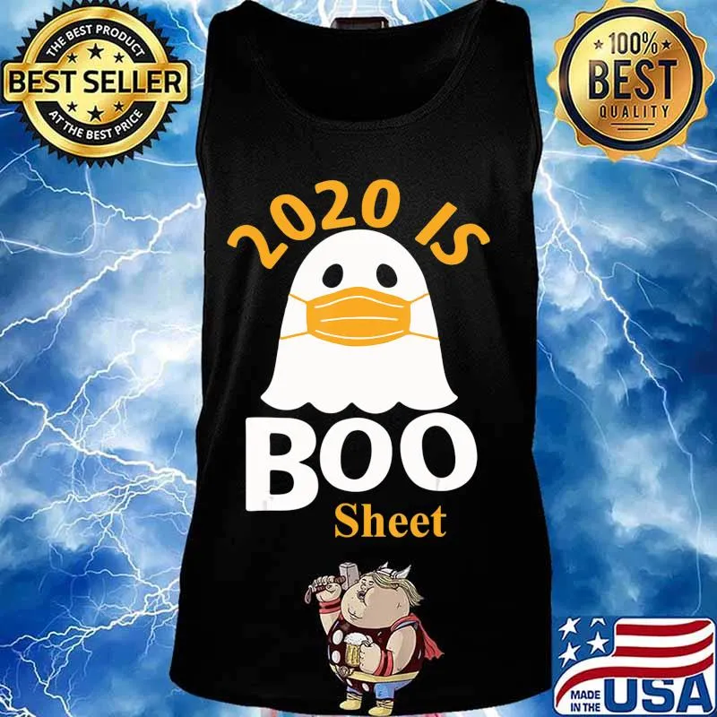 2020 is Boo Sheet T-Shirt Ghost in Mask Halloween T-Shirt Tank top