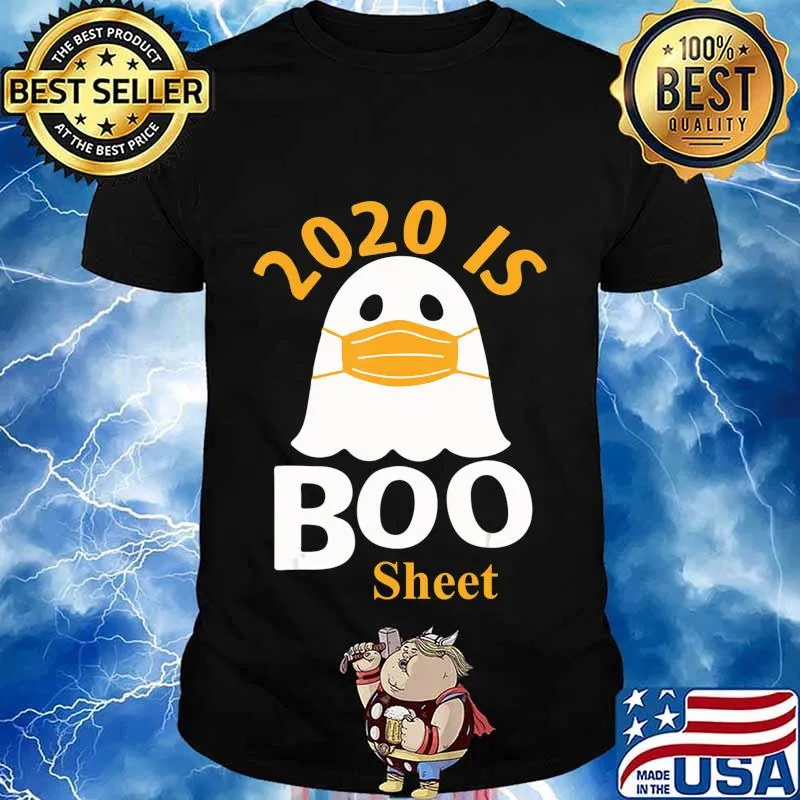 2020 is Boo Sheet T-Shirt Ghost in Mask Halloween T-Shirt