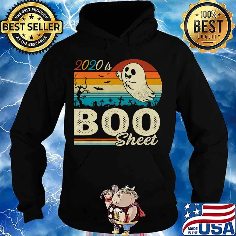 2020 Is Boo Sheet Vintage Halloween Men Women Gifts T-Shirt Hoodie
