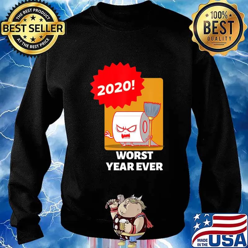 2020 WORST YEAR EVER COLORFUL GRAPHIC TEE T-Shirt Sweater
