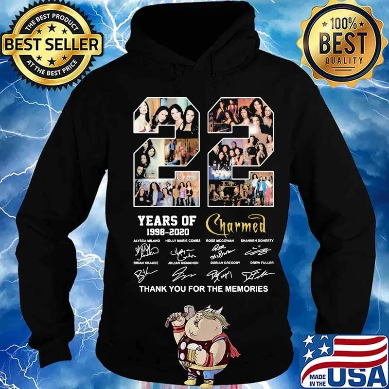 22 years of 1998 2020 charmed thank you for the memories signatures s Hoodie