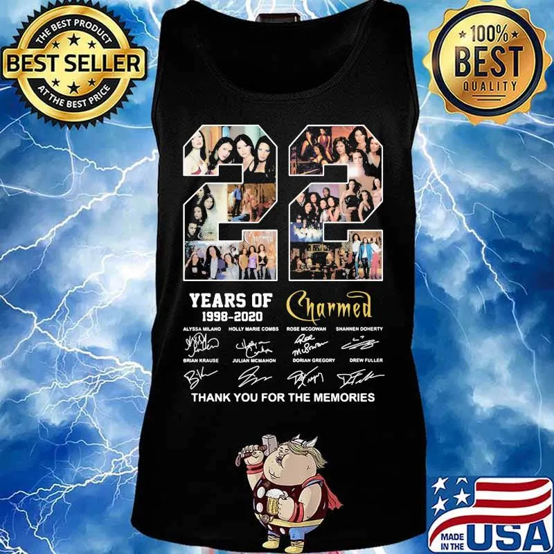 22 years of 1998 2020 charmed thank you for the memories signatures s Tank top