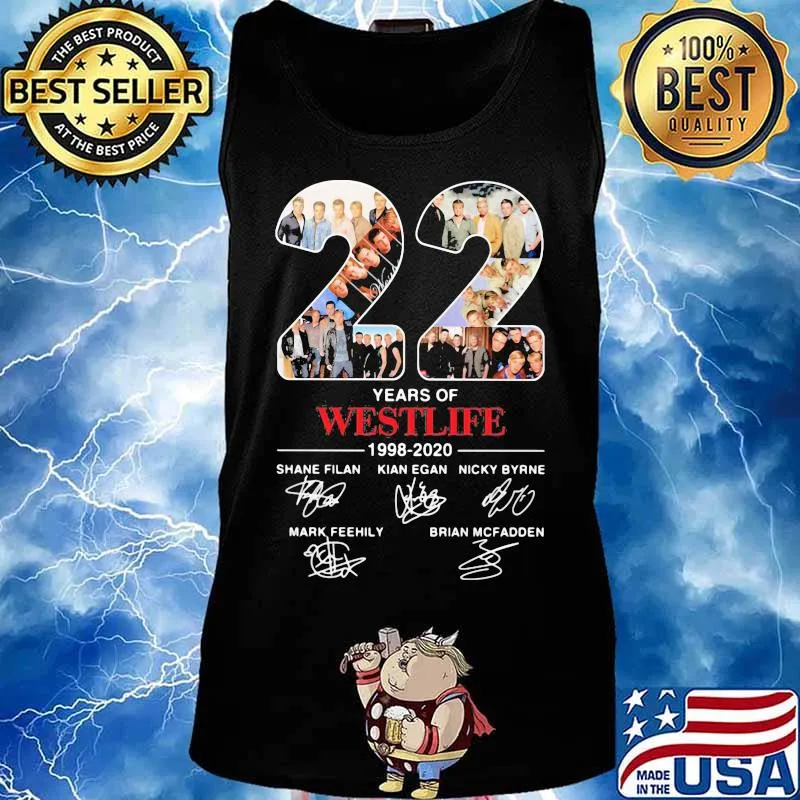 22 years of westlife 1998 2020 signatures s Tank top