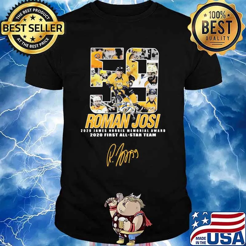 59 roman josi 2020 james norris memorial award 2020 first all star team signature shirt