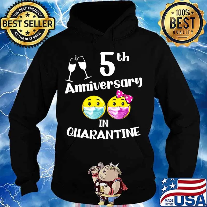 5th Wedding Anniversary Gift Best wife, Husband Sine 2015 T-Shirt Hoodie
