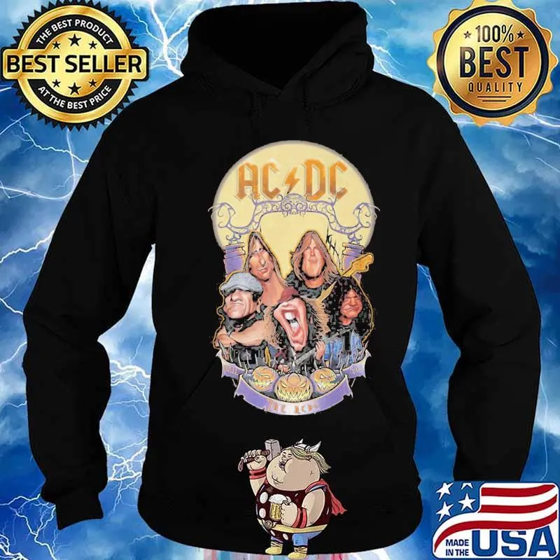 Acdc band members happy halloween moon s Hoodie