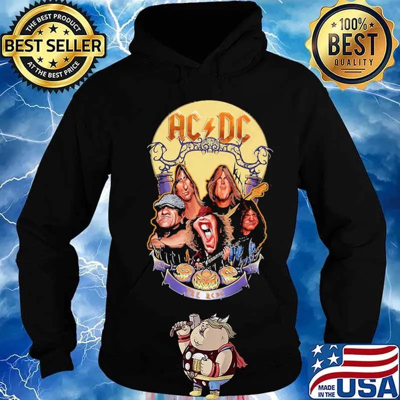 Acdc band members vintage happy halloween s Hoodie