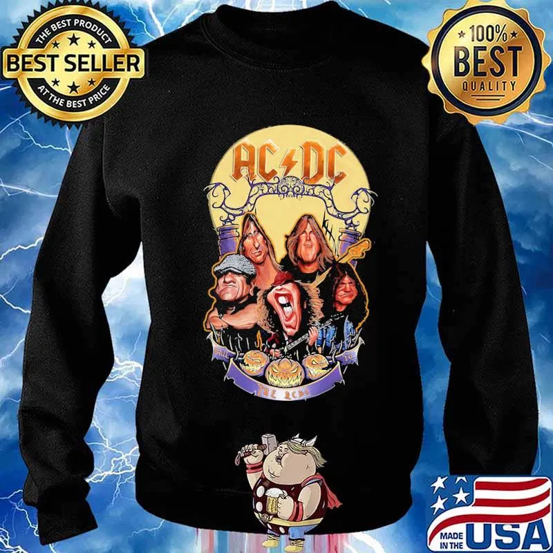 Acdc band members vintage happy halloween s Sweater