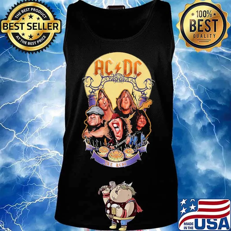 Acdc band members vintage happy halloween s Tank top