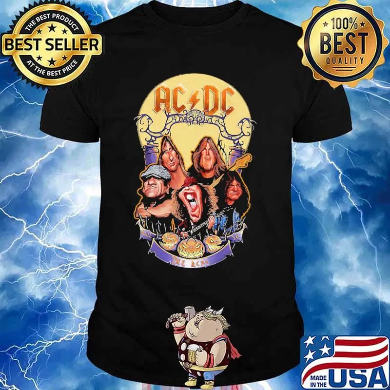 Acdc band members vintage happy halloween shirt