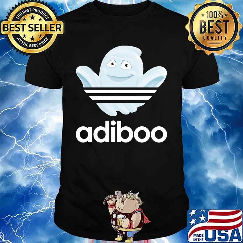 Adiboo boo adidas logo happy halloween shirt