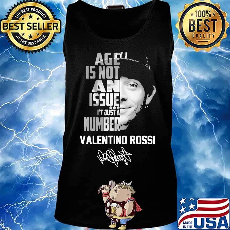 Age is not an issue it's just a number valentino rossi signature s Tank top