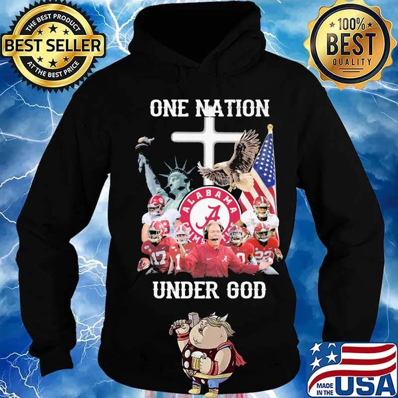 Alabama crimson tide one nation under god s Hoodie