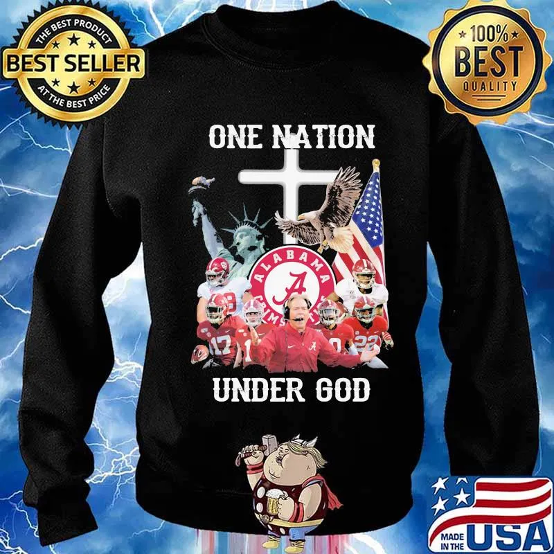 Alabama crimson tide one nation under god s Sweater