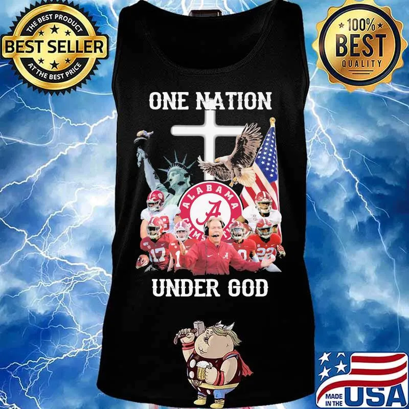 Alabama crimson tide one nation under god s Tank top