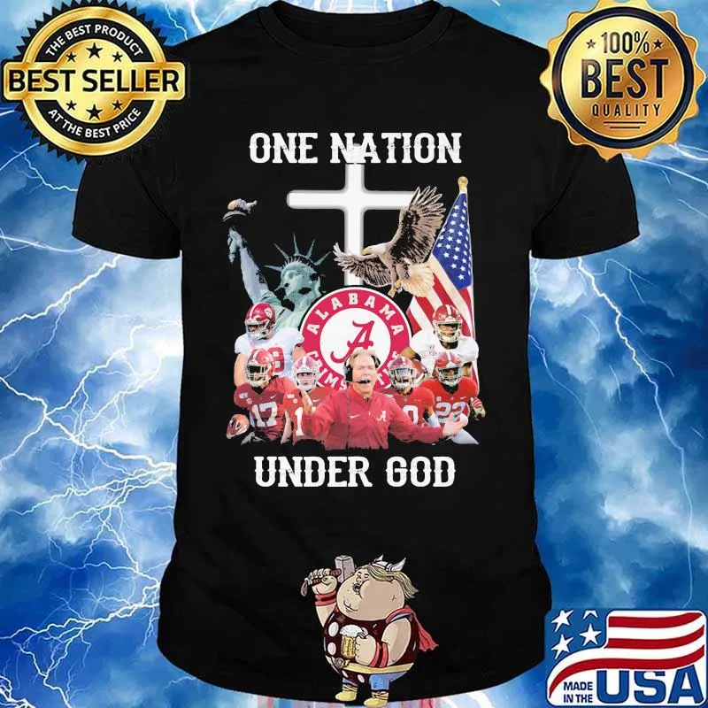 Alabama crimson tide one nation under god shirt