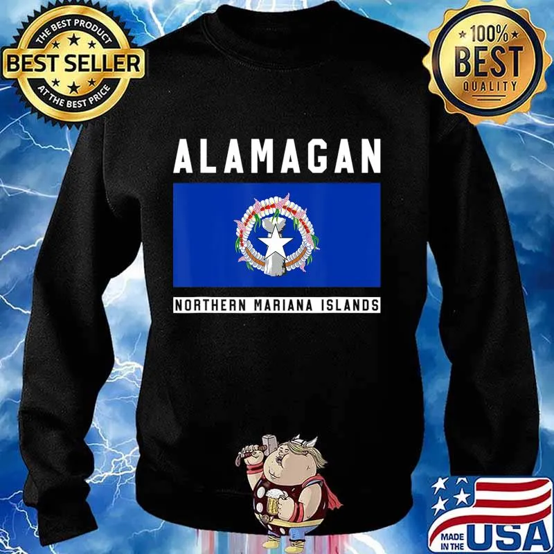 Alamagan Souvenir Northern Mariana Islands Flag T-Shirt Sweater