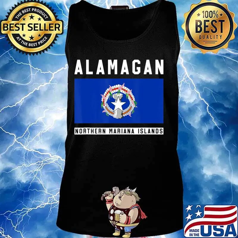 Alamagan Souvenir Northern Mariana Islands Flag T-Shirt Tank top