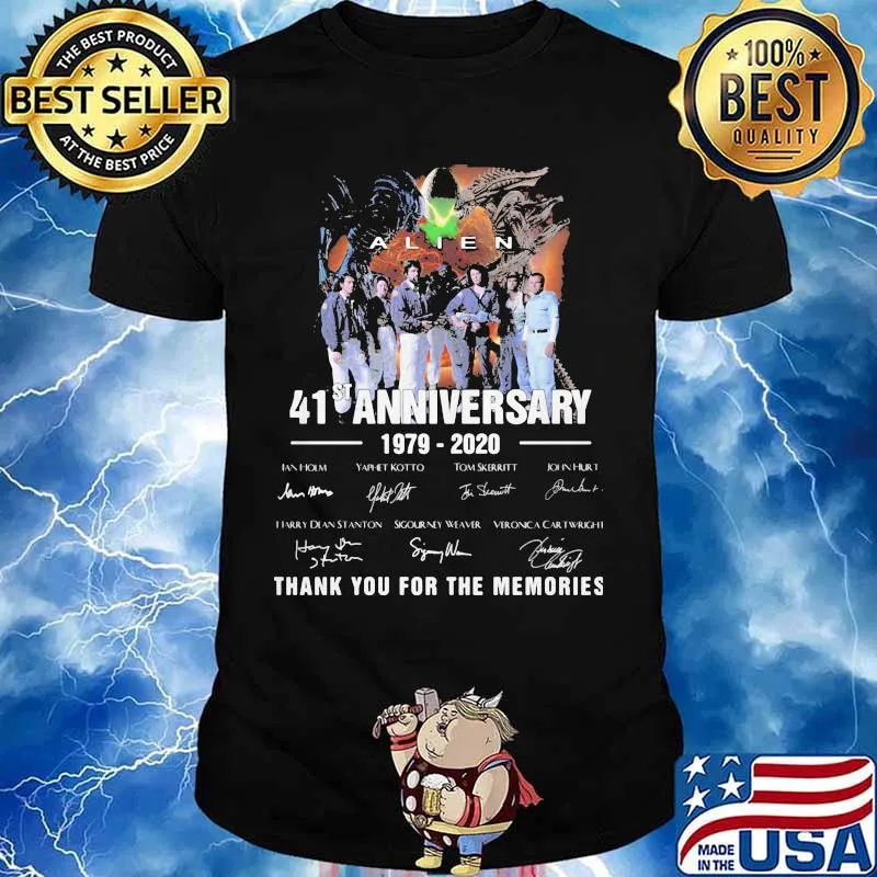 Aline 41st anniversary 1979 2020 thank for the memories signatures shirt
