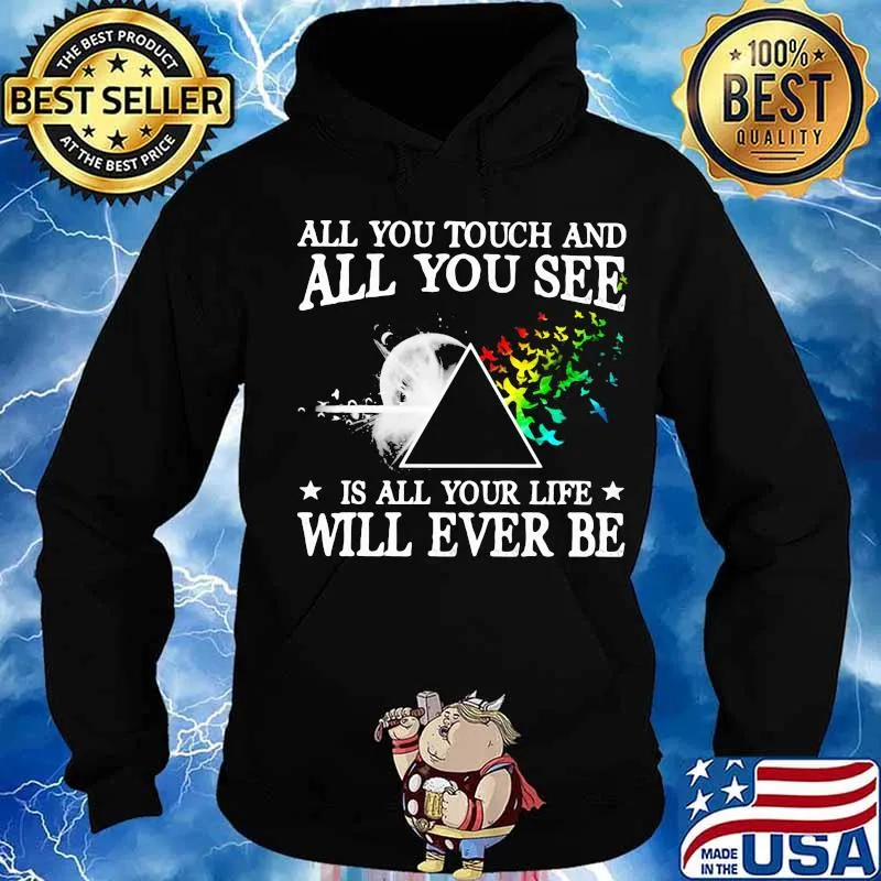 All you touch and all you see is all your life will ever be pink floyd s Hoodie