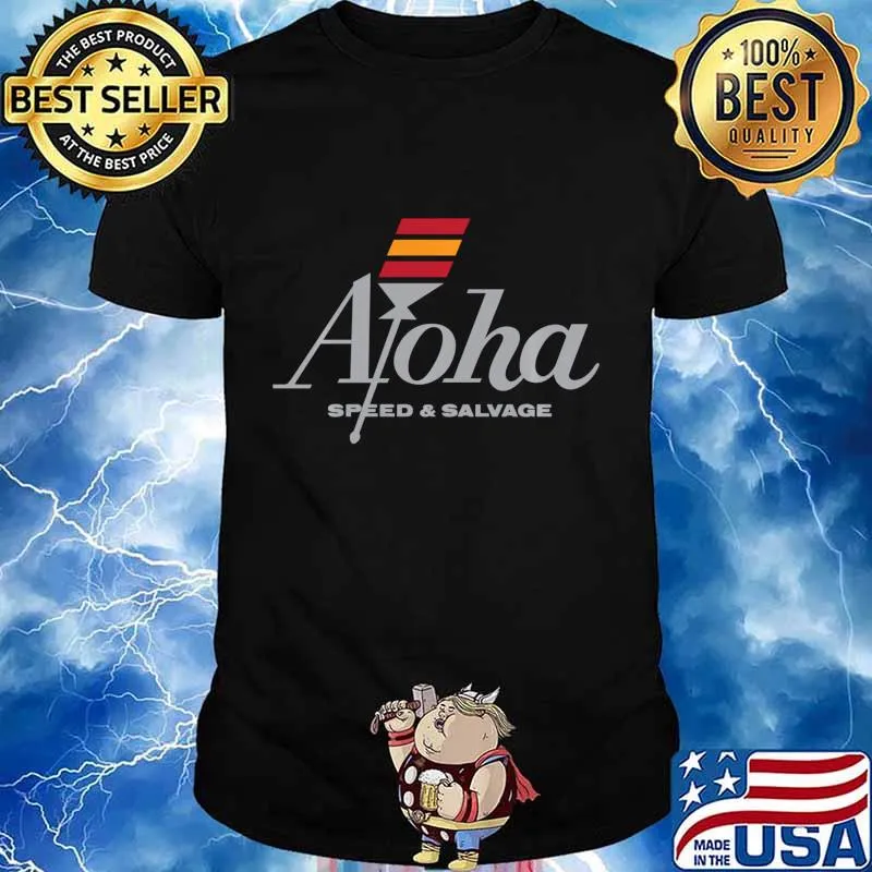 Aloha Speed and Salvage Kahili Shop Logo Gray Shirt