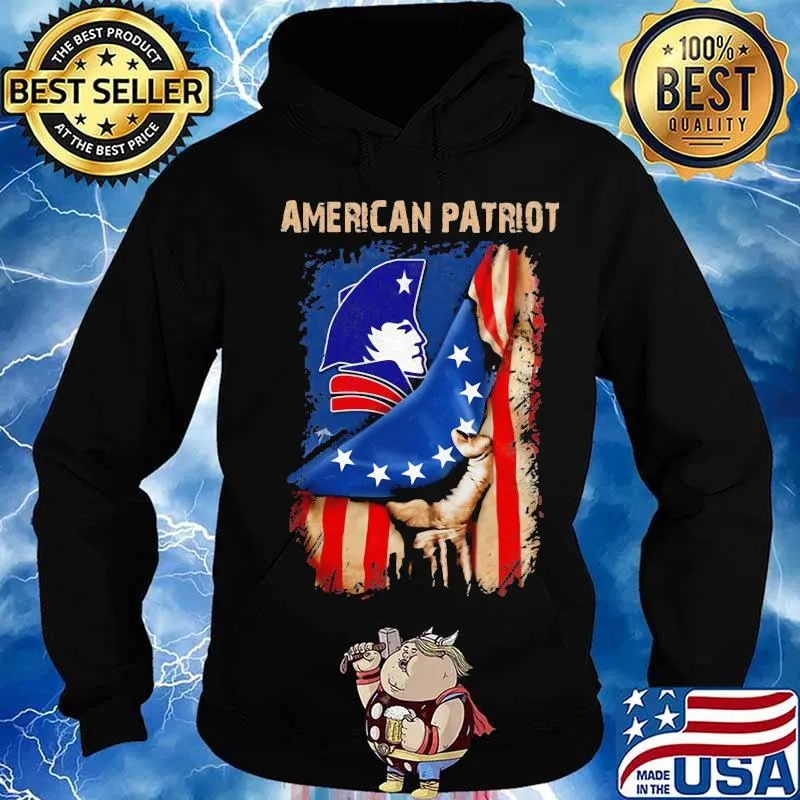 American new england patriot flag s Hoodie