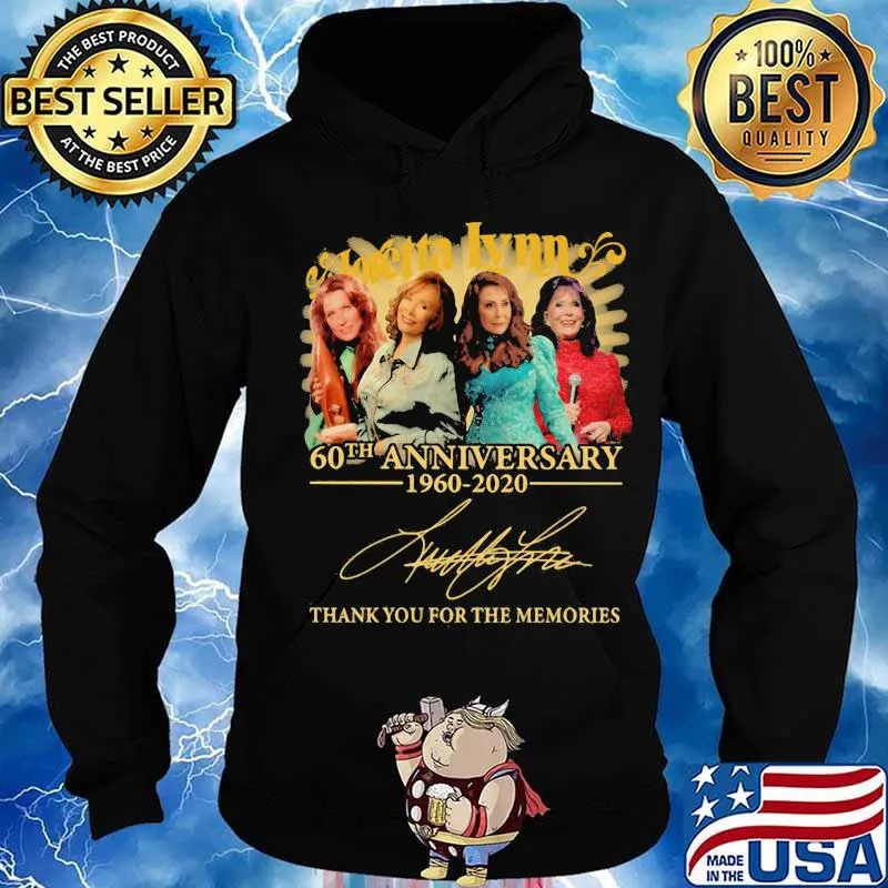 Anretta lynn 60th anniversary 1960 2020 thank for the memories signatures s Hoodie