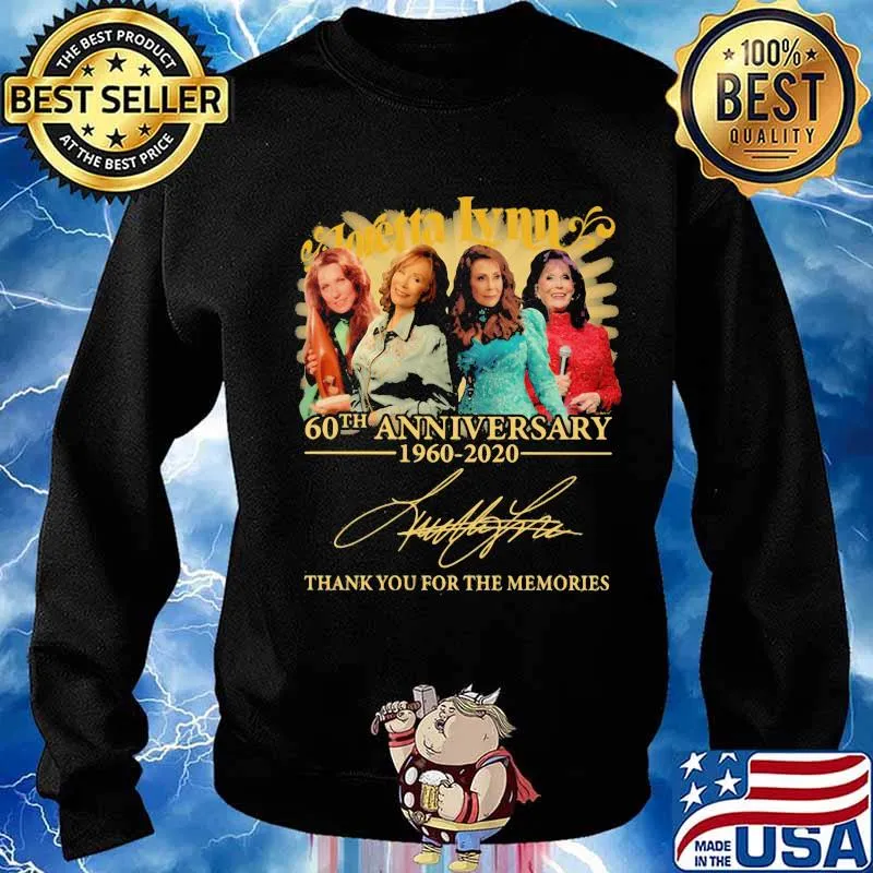Anretta lynn 60th anniversary 1960 2020 thank for the memories signatures s Sweater