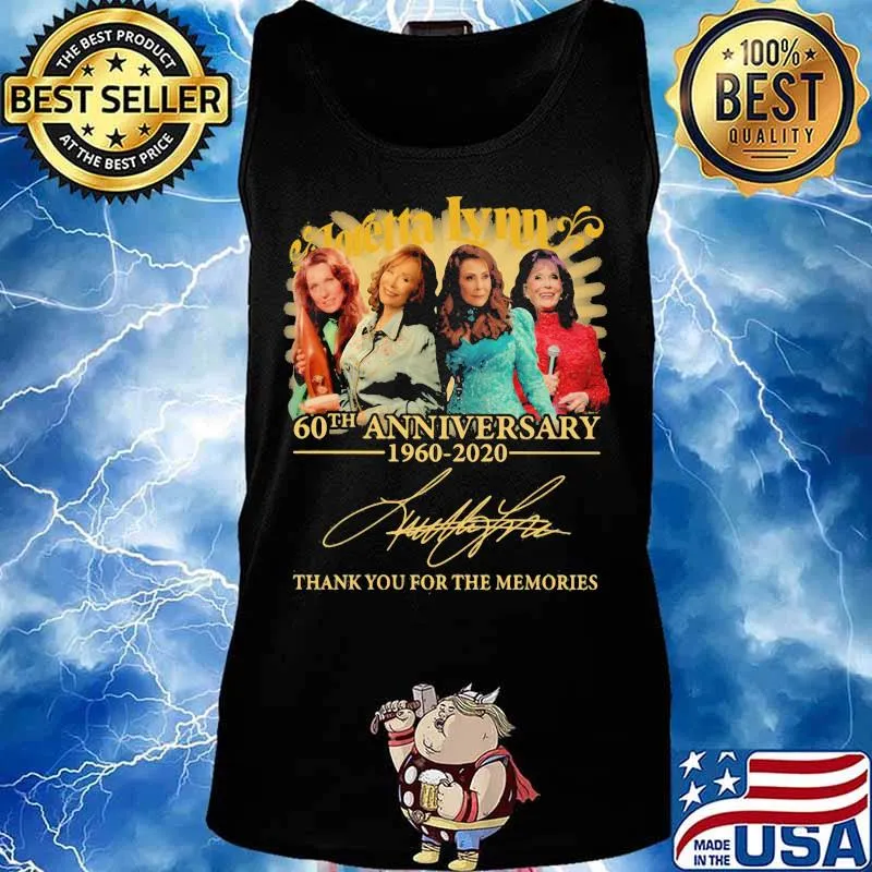 Anretta lynn 60th anniversary 1960 2020 thank for the memories signatures s Tank top