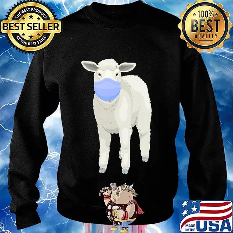 Anti mask sheep or sheeple with face mask T-Shirt Sweater