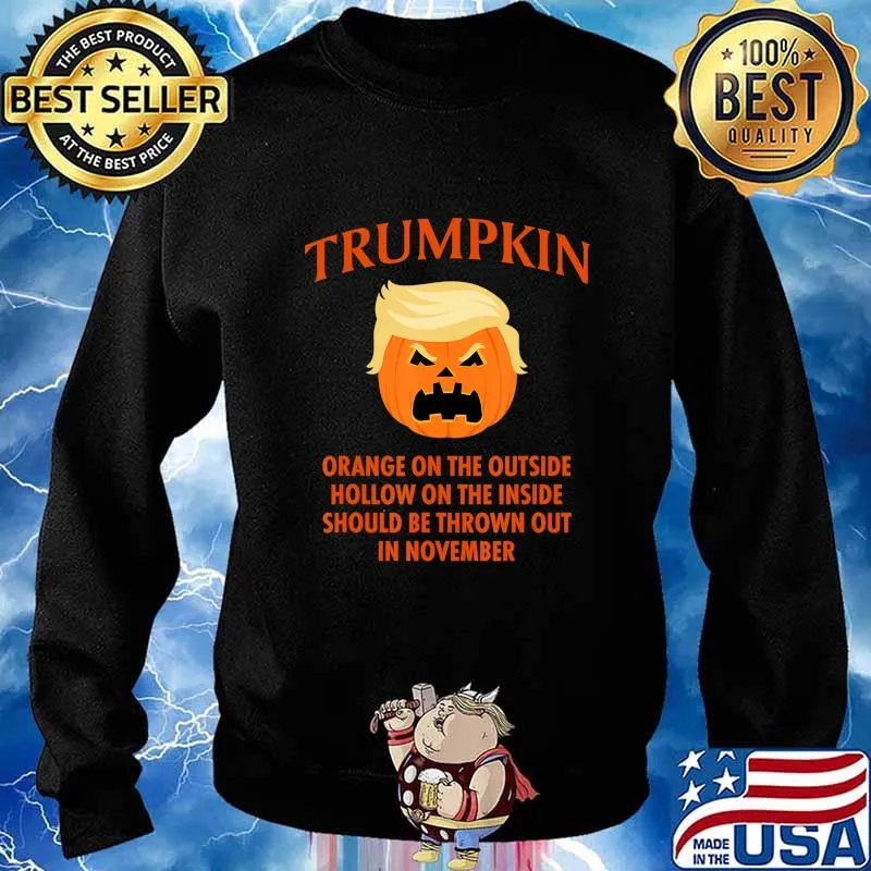 Anti Trumpkin Funny Halloween T-Shirt Sweater