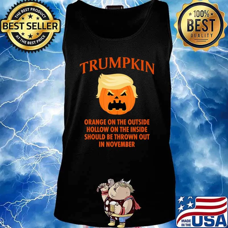 Anti Trumpkin Funny Halloween T-Shirt Tank top