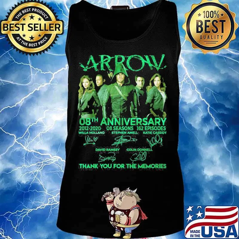 Arrow 08th anniversary 2012 2020 08 season 162 episode thank for the memories signatures s Tank top