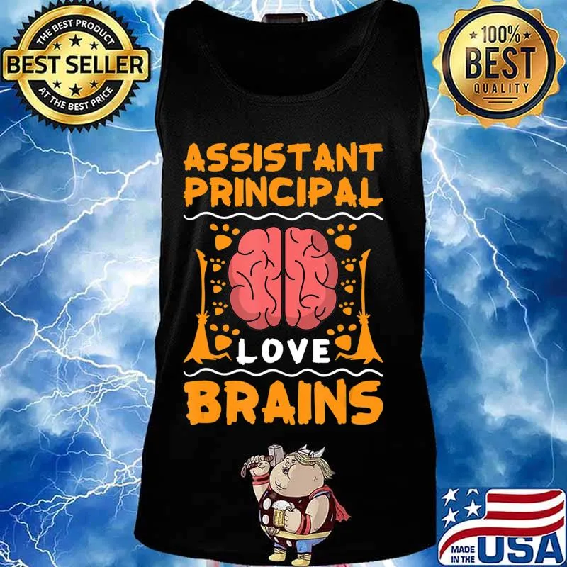 Assistant Principal Love Brains Halloween College Party Gift T-Shirt Tank top