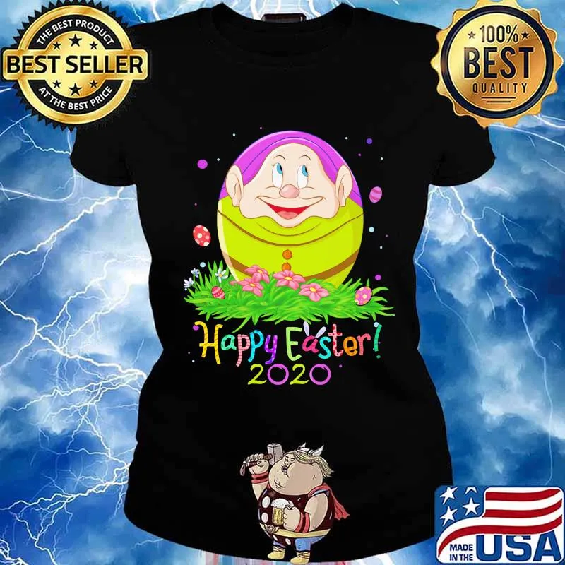 Baby dopey happy easter 2020 flowers s Ladies tee