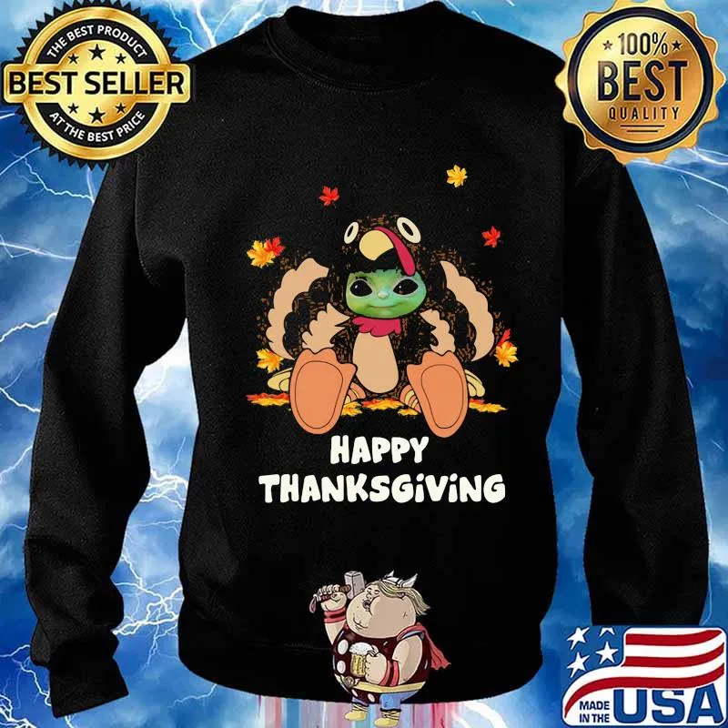 Baby yoda turkey happy thanksgiving s Sweater